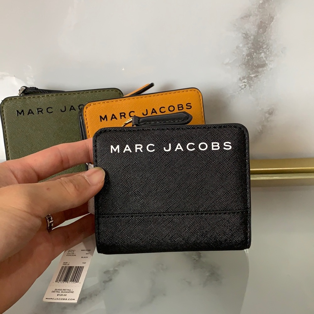 Marc jacobs SAFFIANO MINI COMPACT WALLET (black)
